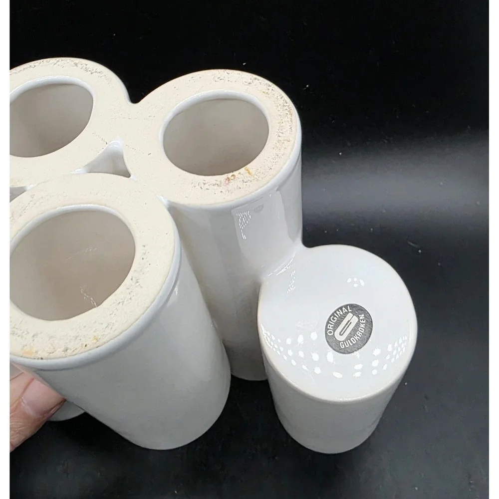 Vintage Guldkroken White 7 Armed Candlestick Holder 7